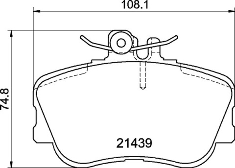 KLOCKI HAM. PRZÓD MERCEDES BENZ KLASAC T-Mode S202, PAGID T5067-ECO