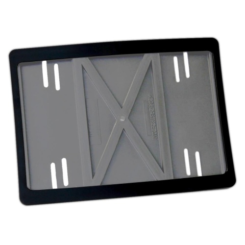 RAMKA TABLICY REJESTRACYJNEJ CZARNA 31CM*22CM