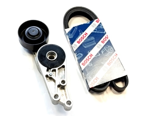 NAPINACZ + PASEK AUDI A4 B6 B7 1.8T, Z KLIMATYZACJĄ, 06B903133, 6PK1590