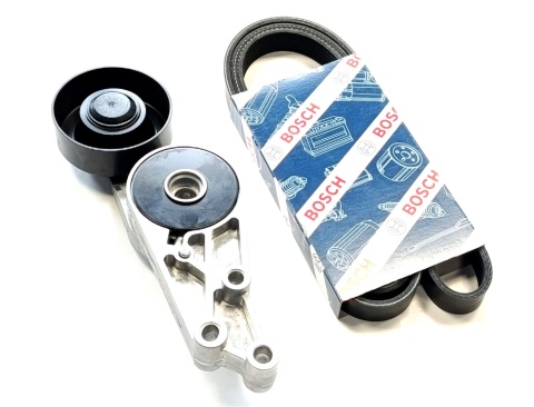 NAPINACZ + PASEK AUDI A4 B6 B7 1.8T, Z KLIMATYZACJĄ, 06B903133, 6PK1590